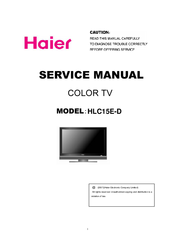 Haier HL15E-D Service Manual