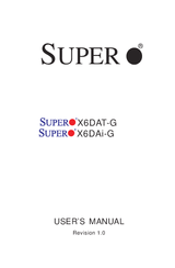 Supero X6DAT-G User Manual