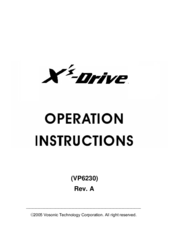 Vosonic X's-Drive Operation Instructions Manual