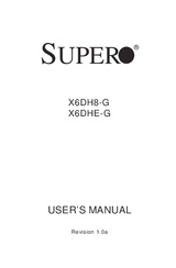 Supero X6DH8-G User Manual