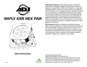 ADJ WiFlY EXR HEX PAR User Instructions