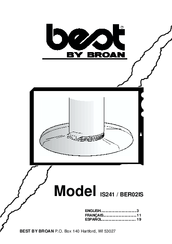 Best IS241/BER02IS Instructions Manual