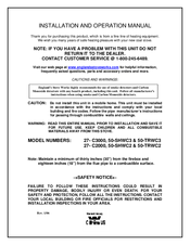 England’s Stove 50-TRWC2 Installation And Operation Manual