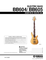 Yamaha BB 605 Service Manual