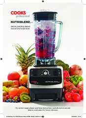 Cooks NUTRIBLEND PRO D8039 User Manual