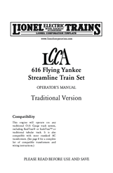 Lionel 616 Flying Yankee Operator's Manual
