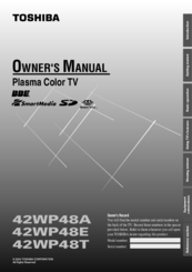 Toshiba 42WP48A Owner's Manual