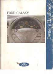 Ford 1995 Galaxy Owner's Handbook Manual