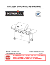 Nexgrill 720-0441-LP Assembly & Operating Instructions