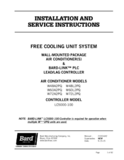 Bard W48L2PQ Installation And Service Instructions Manual