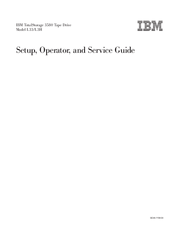IBM TotalStorage 3580 L33 Setup, Operator, And Service Manual