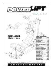 PowerLift SBL460 Owner's Manual