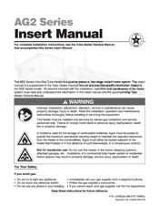 Detroit Radiant Products AG2 series User Manual