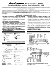 AutoCommand 26724 Installation Manual
