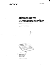 Sony BM-890D Operating Instructions Manual