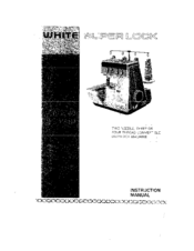 White Super Lock 734 Instruction Manual