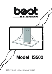 Broan best IS502 Instructions Manual