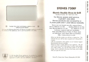 Stoves 720EF Instruction Manual