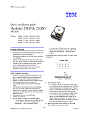 IBM DJNA-371350 Quick Installation Manual