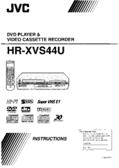 JVC HR-XVS44 Instructions Manual