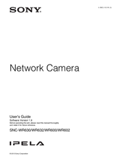 Sony Ipela SNC-WR632 User Manual