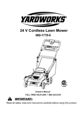 Yardworks 060-1778-0 Owner's Manual