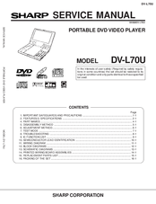 Sharp DV-L70U Service Manual