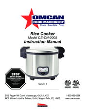 Omcan CE-CN-0005 Instruction Manual