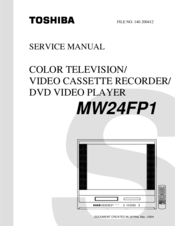 Toshiba MW24FP1 Service Manual