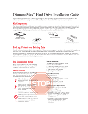 Maxtor D540X-4K Installation Manual