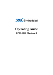 VIA Technologies EPIA-P820 Operating Manual