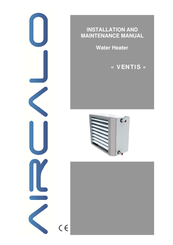 Aircalo VENTIS VT 7 Installation And Maintenance Manual