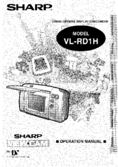 Sharp VL-RD1H Operation Manual