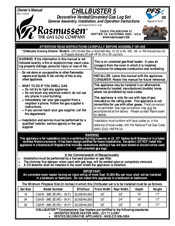 Rasmussen CHILLBUSTER 5 Owner's Manual
