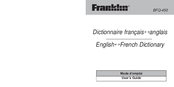 Franklin BFQ-450 User Manual