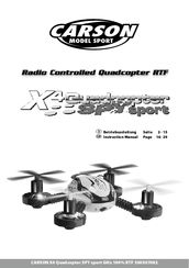 Carson x4 Micro Quadcopter Instruction Manual