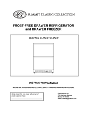 Summit Classic Collection CL2R248? CL2F249 Instruction Manual