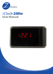 Zetronix zClock-200w User Manual
