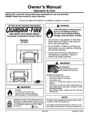 Quadra-Fire 27I-ACC Owner's Manual