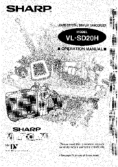 Sharp VL-SD20H Operation Manual