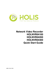 Holis HOLNVR04100 Quick Start Manual