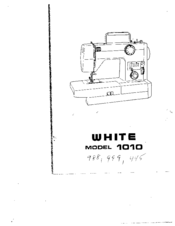 White 1010 Manual