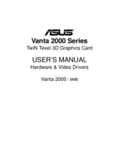 Asus Vanta 2000 Series User Manual