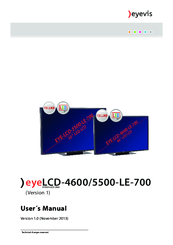 eyevis eyeLCD-5500-LE-700 User Manual
