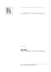 Kramer RK-PS1 User Manual