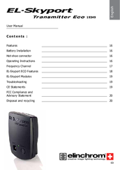 Elinchrom el-skyport eco 19349 Operating Instructions Manual