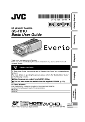 JVC Everio GS-TD1U Basic User's Manual