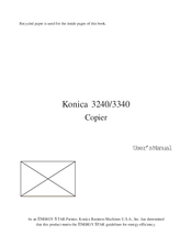 Konica Minolta 3340 User Manual