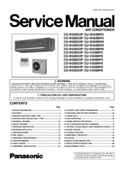 Panasonic CU-V34BBP8 Service Manual