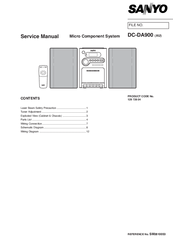 Sanyo DC-DA900 Service Manual